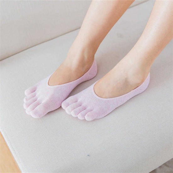 Women Breathable Anti-skid Cotton Yoga Socks