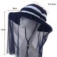 Women Breathable Face Neck Protection Beach Hat Outdoor Foldable Sunshade Bucket Cap