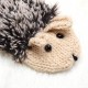 Women Cartoon Hedgehog Gloves Knitting Thickening Cute Mouse Gloves Winter Girls Finger Mittens