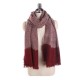 Women Cashmere Warm Striped Patchwork Scarf Winter Outdoor Windproof Scarves