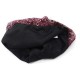 Women Casual Lace Breathable Rhinestone Beanie Cap Vintage Earmuffs Flexible Turban Hat