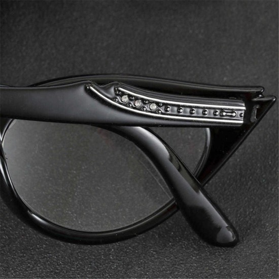 Women Casual Resin Reading Glasses Fashion Leopard Cat Eye Presbyopic Glasses