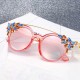 Women Cat Eye Crystal Frame Anti-UV Sun Glassess Vintage Outdooors Eye Wear