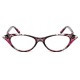 Women Cat Eye Flower Frame Reading Glasses Pressure Reduce Presbyopic Glasses