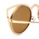 Women Cat Eye Mirror Colorful Lens Sun Glassess Vintage Eyewear Women Cat Eye Mirror Colorful Lens Sun Glassess Vintage Eyewear