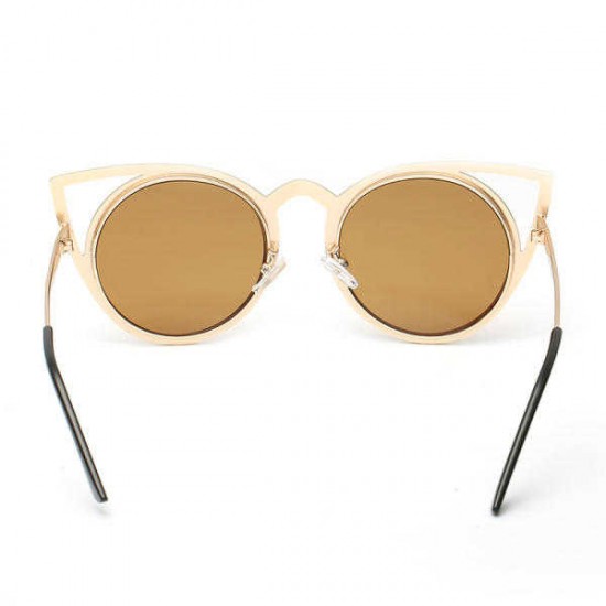 Women Cat Eye Mirror Colorful Lens Sun Glassess Vintage Eyewear Women Cat Eye Mirror Colorful Lens Sun Glassess Vintage Eyewear