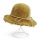 Women Chenille Foldable Bucket Hat Bow Fisheman Hat