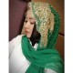 Women Chiffon Beaded Headband Scarf Arabian Hat Arab Wrap Scarf Turban Hat Shawl