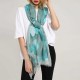 Women Chiffon Hearts Printting Infinity Scarf Fashion Summer Breathable Plus Size Shawl