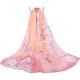 Women Chiffon Printing Beach Scarf Shawl Oversize Outdoor Sunscreen Scarves