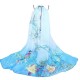 Women Chiffon Printing Beach Scarf Shawl Oversize Outdoor Sunscreen Scarves