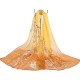 Women Chiffon Printing Beach Scarf Shawl Oversize Outdoor Sunscreen Scarves