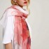 Women Chinese Ink Painting Cotton and linen Scarves Summer Outdoor Causal Long Scarf