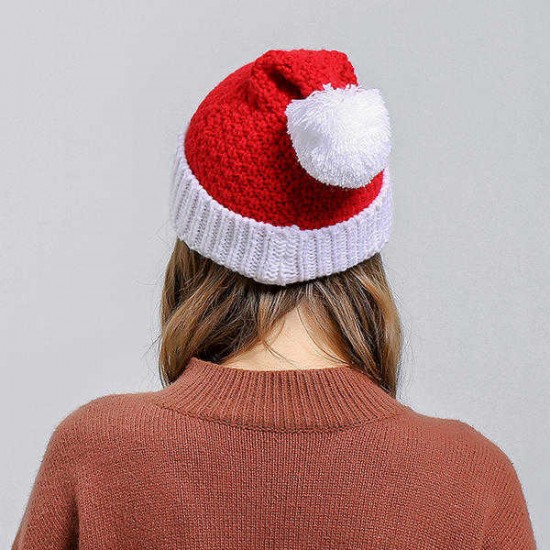 Women Christmas Knitted Hat Soft Slouchy Beanie Hat For Christmas Gift