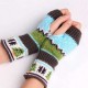 Women Christmas Winter Warm Knitting Fingerless Gloves For Christmas Gift