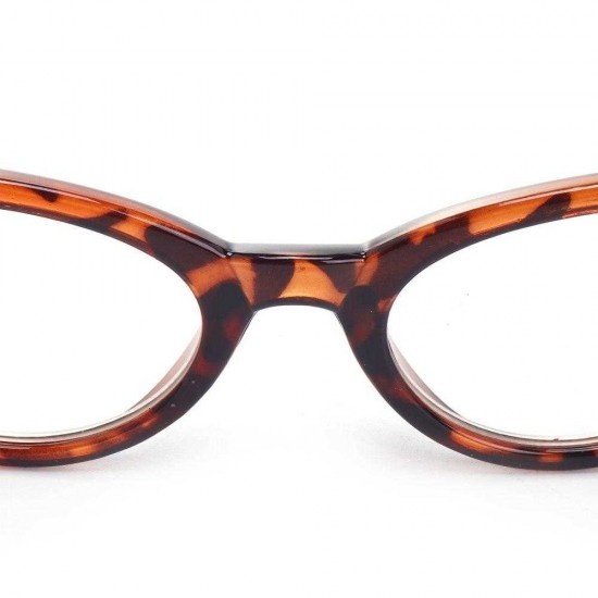 Women Classic Reading Retro Glasses Cat Eye Style Diamond Leopard Diopter Presbyopic Glasses