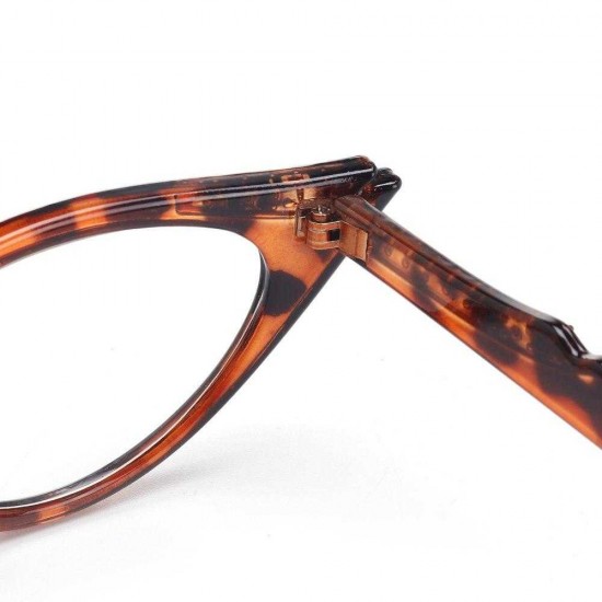 Women Classic Reading Retro Glasses Cat Eye Style Diamond Leopard Diopter Presbyopic Glasses