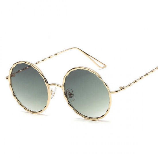 Women Classic Round Metal Frame UV400 Protection Sunglasses Casual Colorful Lens Eyewear