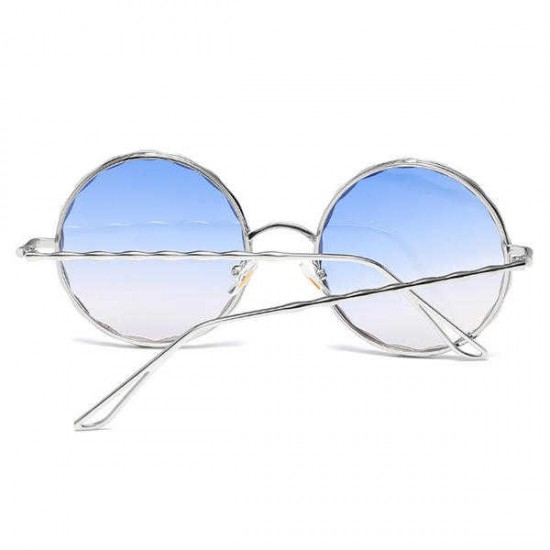 Women Classic Round Metal Frame UV400 Protection Sunglasses Casual Colorful Lens Eyewear