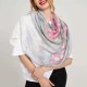 Women Colorful Butterfly Summer Scarf Fashion Printing Cotton Causal Outdoor Beach Shawl