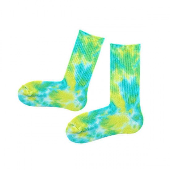 Women Colorful Cotton Long Tube Socks Casual Thick Warm Printing Socks