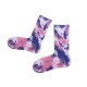 Women Colorful Cotton Long Tube Socks Casual Thick Warm Printing Socks