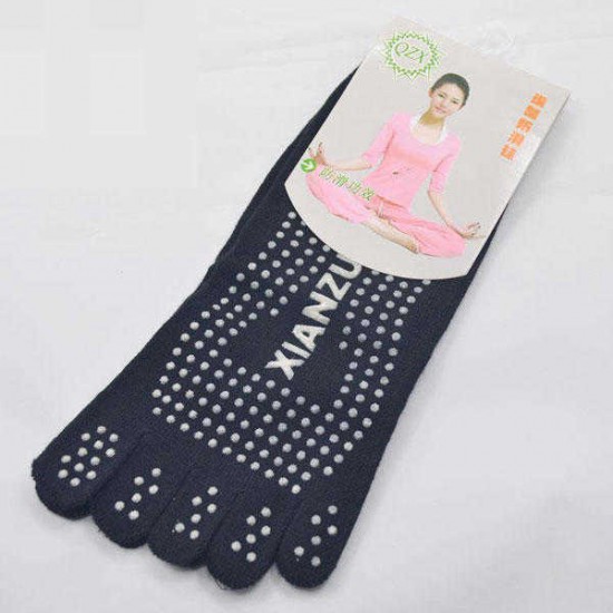 Women Colorful Five Finger Toe Yoga Anti Skid Socks Gym Exercise Fitness Sports Pilates Comfortable