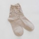 Women Combed Cotton Athletic Socks Indoor Floral Breathable Deodorization Floor Tube Sock