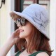 Women Cotton And Linen Sun Protection Bucket Hat Outdoor Breathable Fishing Hat