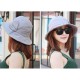 Women Cotton And Linen Sun Protection Bucket Hat Outdoor Breathable Fishing Hat