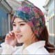 Women Cotton Breathable Thin Casual Beanie Cap Vintage Earmuffs Flexible Bonnet