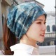 Women Cotton Breathable Thin Casual Beanie Cap Vintage Earmuffs Flexible Bonnet