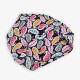 Women Cotton Cashew Floral Multi-purpose Double Layers Beanie Hat Scarf Fashion Soft Skullcap