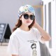 Women Cotton Casual Printing Hood Headpiece Summer Breathable Beanie Hats