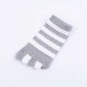 Women Cotton Color Five Toe Socks Wide Stripes Comfortable Toe Socks