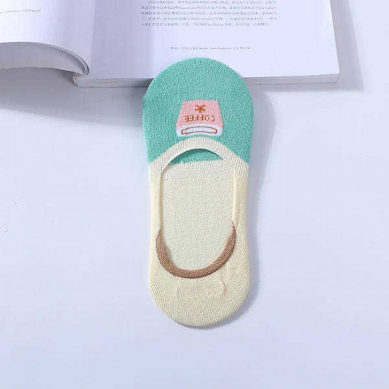 Women Cotton Cute Boat Socks Summer Breathable Anti-slip Ankle Socks Low Socks