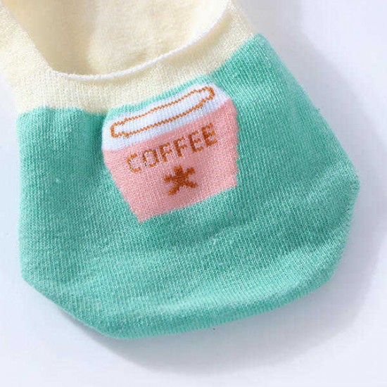 Women Cotton Cute Boat Socks Summer Breathable Anti-slip Ankle Socks Low Socks