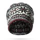 Women Cotton Ethnic Style Beanie Hat Warm Soft Dual Use Collars Scarf and Hat