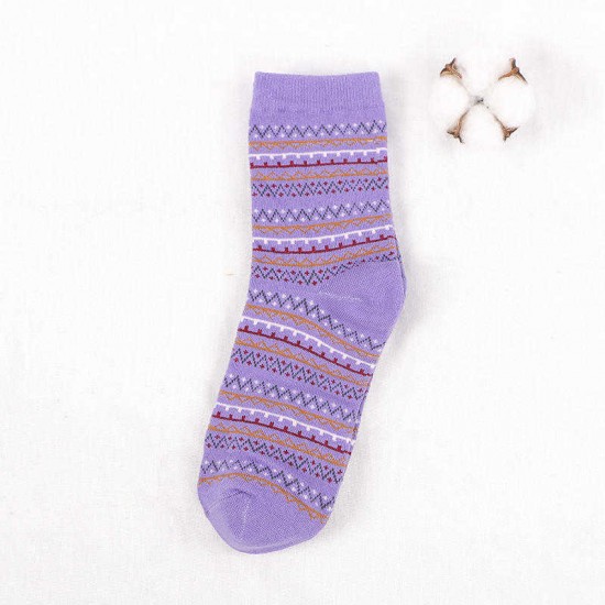 Women Cotton Ethnic Style Low Cut Sock Outdoor Breathable Deodorization Athletic Boat Socks