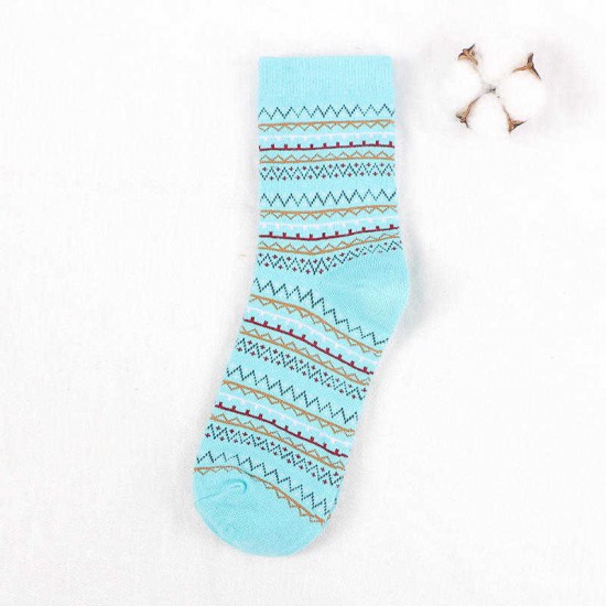 Women Cotton Ethnic Style Low Cut Sock Outdoor Breathable Deodorization Athletic Boat Socks