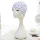 Women Cotton High Elasticity Swimming Cap Oversized Breathable Letter Earmuffs Turban Hat