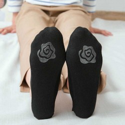 Women Cotton Hollow Out Invisible Breathable Low Cut Socks Non Skid Sock