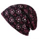 Women Cotton Hollow Out Rhinestone Bonnet Outdoor Slouchy Earmuffs Skull Cap Beanie