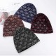 Women Cotton Hollow Out Rhinestone Bonnet Outdoor Slouchy Earmuffs Skull Cap Beanie