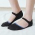 Women Cotton Lace-up Hollow  Ankle Socks Breathable Anti-skid Soft Boat Socsk