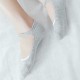 Women Cotton Lace-up Hollow  Ankle Socks Breathable Anti-skid Soft Boat Socsk