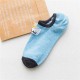 Women Cotton Multicolor Skid Resistance Socks Outdoor Sport Low Cut Invisible Boat Liner Sneaker Sli