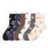 Women Cotton Printting Breathable Skid Resistance Short Ankle Socks