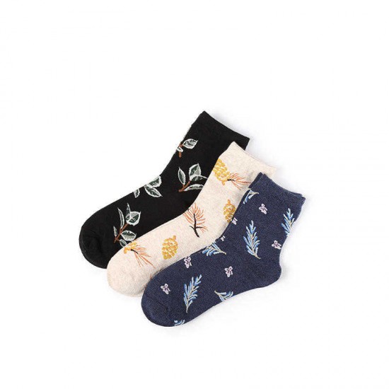 Women Cotton Printting Breathable Skid Resistance Short Ankle Socks