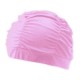 Women Cotton Solid Color Oversized Turban Cap Ladies Earmuffs Print Beanie Hat